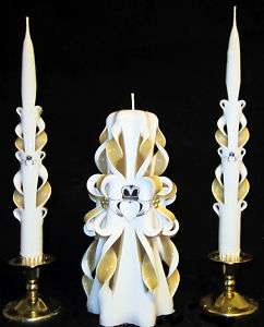 CLADDAGH Irish Wedding Unity Candle set  YOUR COLORS  