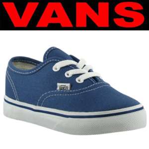 VANS KIDS Authentic Shoes CLASSIC Clip on NAVY US4~8.5  