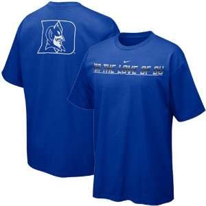  Nike Duke Blue Devils Royal Blue School Pride T shirt 