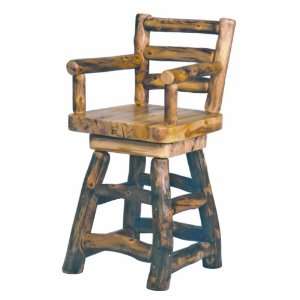  Aspen Mountain Swivel Bar Stool with Arms & Back