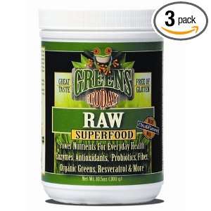  Greens Today Raw Greens Today 10.5 Oz, 3 Pack Health 