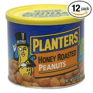   Honey Roasted Peanuts, 12 Ounce Packages (Pack of 12) 