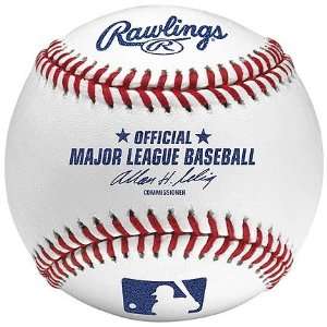 Official Major League Leather Game Baseballs from Rawlings   (One 