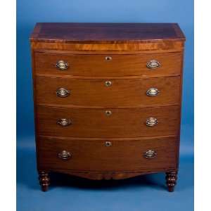  Mahogany Bow Front Chest Furniture & Decor