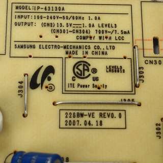 AC Power Supply Unit Board For Samsung 226BW 216BW 226CW 223BW BN44 