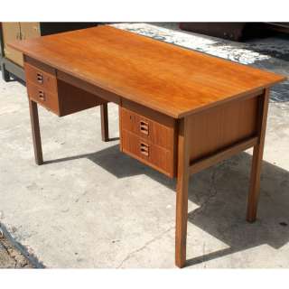 51 Danish Teak Wood Desk  