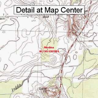  USGS Topographic Quadrangle Map   Medina, New York (Folded 
