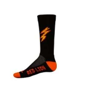  High Tech Crew Socks with Knit In Lightning Bolt Logo 