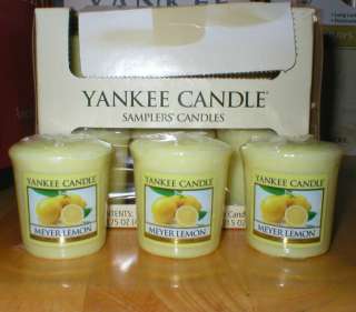Yankee Candle Meyer Lemon votives x 6 New Spring 2012  