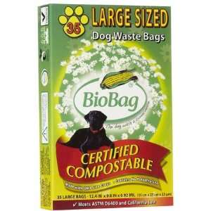 Bio Bag Large Dog Waste Bags 35 ct (Quantity of 4) Health 