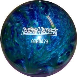  10 lb LaneHawk Blue/Green/Silver Bowling Ball