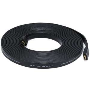  30FT 24AWG CL2 Standard Speed w/ Ethernet Flat HDMI Cable 