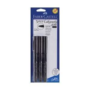  Faber Castell PITT Calligraphy Pen 2mm Chisel Tip 3/Pkg 