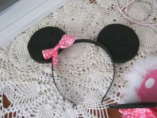   Birthday Party Hat Minnie mickey Mouse Ears and personalized  