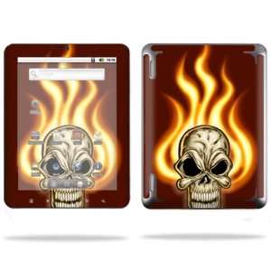   Cover for Coby Kyros MID8024 Tablet Skins Burning Skull Electronics