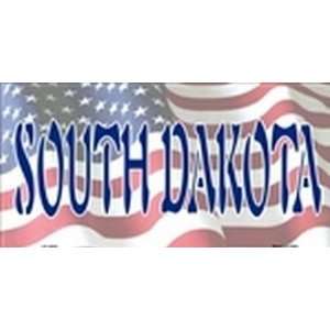  American Flag (South Dakota) License Plate Plates Tags Tag 