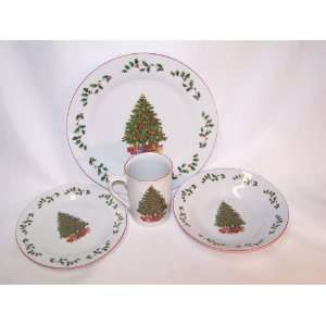  Christmas holiday Dinnerware Set (porcelain) Kitchen 