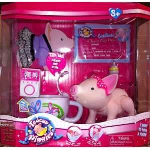   Pink Pig, White Cup,  Player Purple Sparkly Dress Toys & Games
