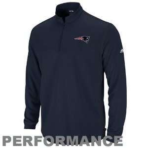 adidas New England Patriots Navy Blue Golf Pullover Quarter Zip 