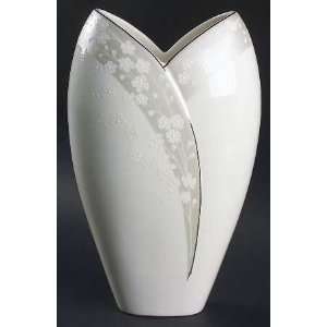 Lenox China Bellina Platinum Trim Vase, Fine China 