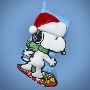  Pack of 6 Peanuts Snoopy and Woodstock Christmas Stockings 