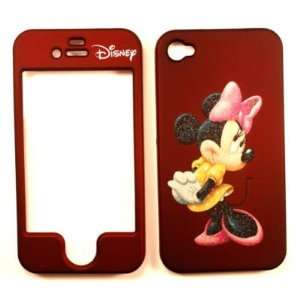  Minney Mouse Red iPhone 4 4G 4S Faceplate Case Cover Snap 