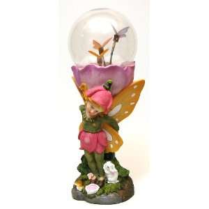  Solar Powered Fairy Statue with Color Changing Butterflies 