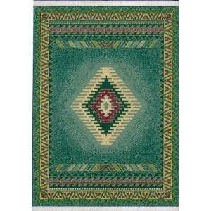  NEW Durable Area Rugs Carpet Tuscon Green 5 3 x 7 6 