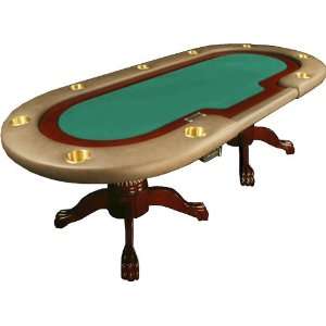  Premier Poker Table 94   Black and Green Removable Felts 