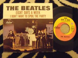 THE BEATLES Eight Days a Week CAPITOL RECORDS 45rpm SINGLE + NM 
