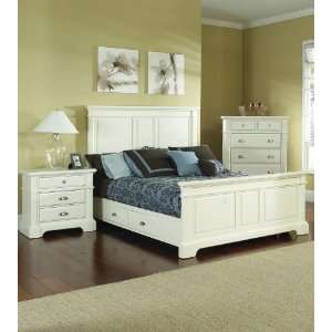  King Panel Bed by Samuel Lawrence   Winter White (8110 