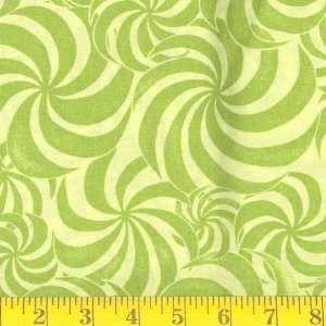  45 Wide Woodwinds Swirling Spring Green Fabric By The 