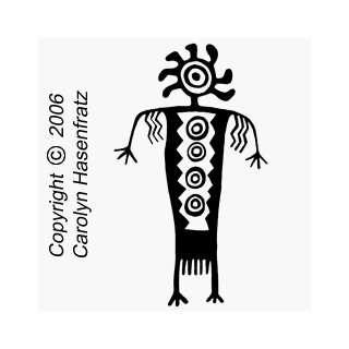  Petroglyph Person Small Unmounted Rubber Stamp Arts 