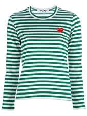 COMME DES GARÇONS PLAY   STRIPED LONG SLEEVE T SHIRT