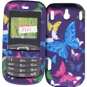  Blue Butterflies Palm Pixi Plus only AT&T Case Cover Hard 