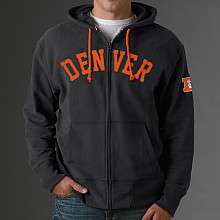 47 Brand Denver Broncos Gametime Full Zip Hooded Sweatshirt    