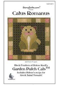 CATUS ROMANUS BLK #14 OF GARDEN PATCH CATS BY HELENE KNOFF  