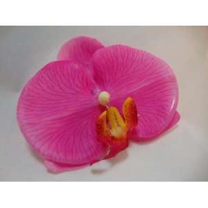  NEW Pink Latex Orchid Hair Flower Clip and Pin, Limited 