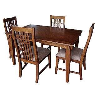 Mission 5 Piece Dinette Set   Chestnut Finish  For the Home Dining 