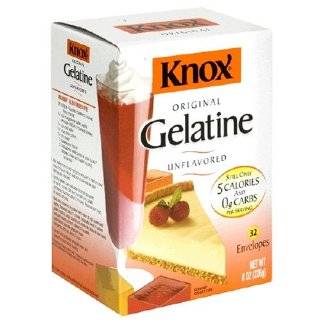Knox Original Gelatin (32 Count Envelopes), Unflavored, 8 Ounce Boxes 