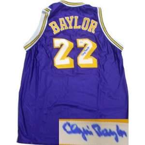 Elgin Baylor Los Angeles Lakers Purple Prostyle Jersey 