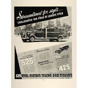  1936 Ad General Motors Trucks GMC 1/2 Ton Delivery Van 