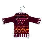 CC Sports Decor Pack of 4 NCAA Virginia Tech Hokies Sweater Christmas 