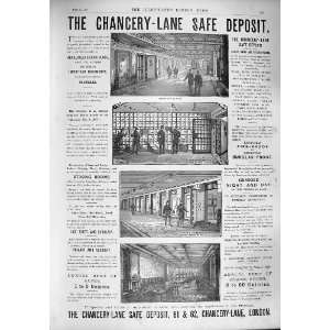    1887 ADVERTISEMENT CHANCERY LANE SAFE DEPOSIT ROOM