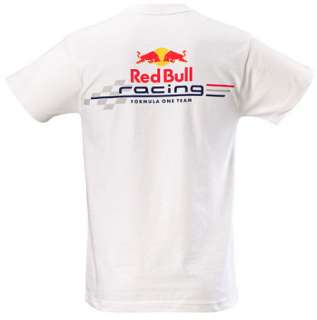 AUTHENTIC RED BULL RACING FORMULA ONE TEAM 2011 MENS WHITE GRAPHIC T 
