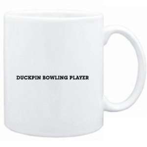 Mug White  Duckpin Bowling Player SIMPLE / BASIC  Sports 