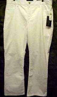 NWT $108 NYDJ 18W #3000 Boot Cut White Not Your Daughters Jeans  