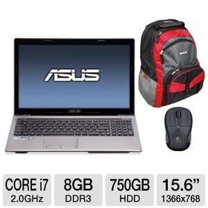  ASUS A53SV XC1 15.6 Laptop Computer Bundle