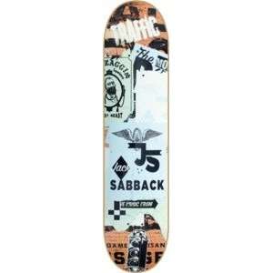  Traffic Jack Sabback Canvas Skateboard Deck   7.87 x 31.75 