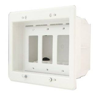 Arlington DVFR3W 1 Recessed Electrical Outlet Mounting Box with 